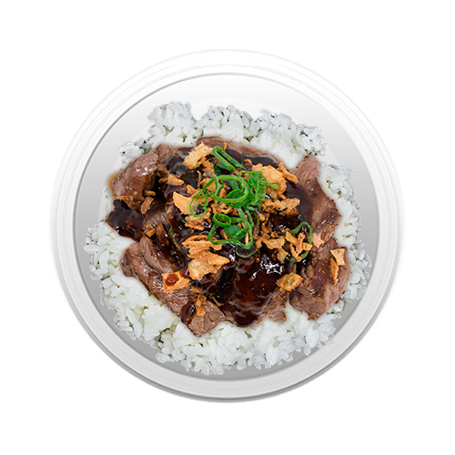 Donburi Beef + Witte rijst